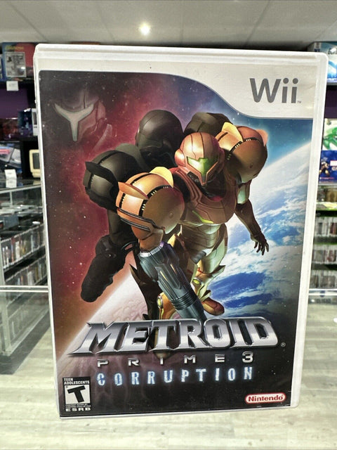 Metroid Prime 3: Corruption - Nintendo Wii (2007) CIB Complete Tested!