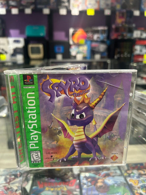 Spyro the Dragon: Greatest Hits (Sony 1999) PS1 CIB Complete Tested!