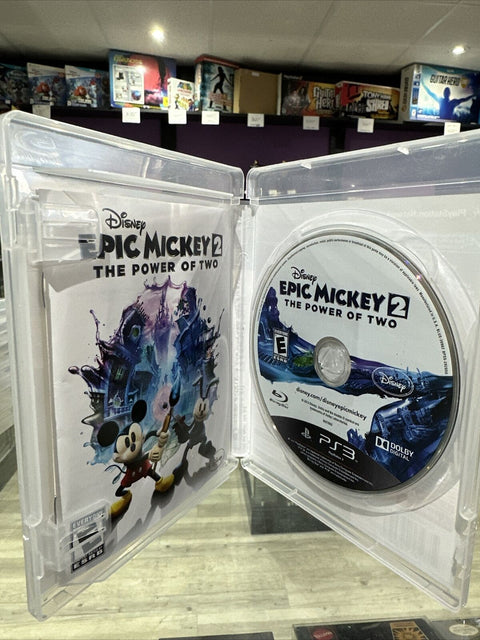 Epic Mickey 2: The Power of Two (Sony Playstation 3, PS3) Complete CIB Tested!