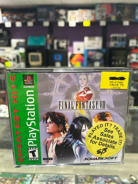 Final Fantasy VIII 8: (Greatest Hits) (Sony PlayStation 1) CIB Complete Tested!