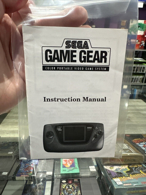 *Manual Only* Sega Game Gear Console Instruction Booklet