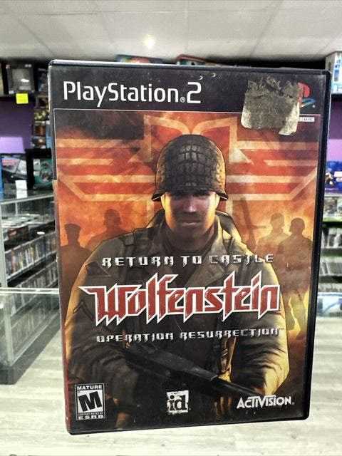 Return to Castle Wolfenstein (Sony PlayStation 2, 2003) PS2 CIB Complete Tested!