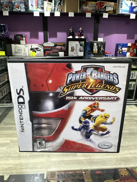 Power Rangers Super Legends 15th Anniversary - Nintendo DS CIB Complete Tested!