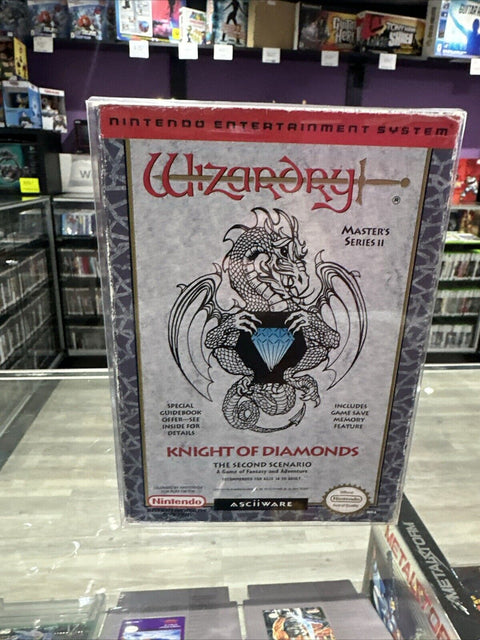 Wizardry: Knight of Diamonds (Nintendo NES) In Box Tested!