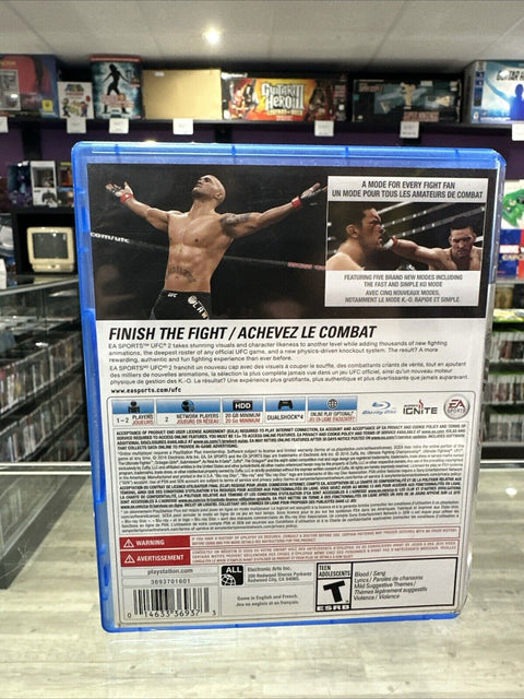 UFC 2 (Sony PlayStation 4, 2016) PS4 Complete Tested!