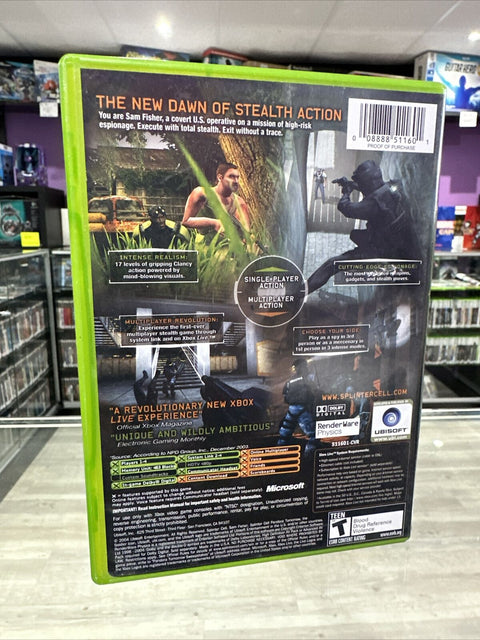 Tom Clancy's Splinter Cell: Pandora Tomorrow (Microsoft Xbox, 2004) Complete