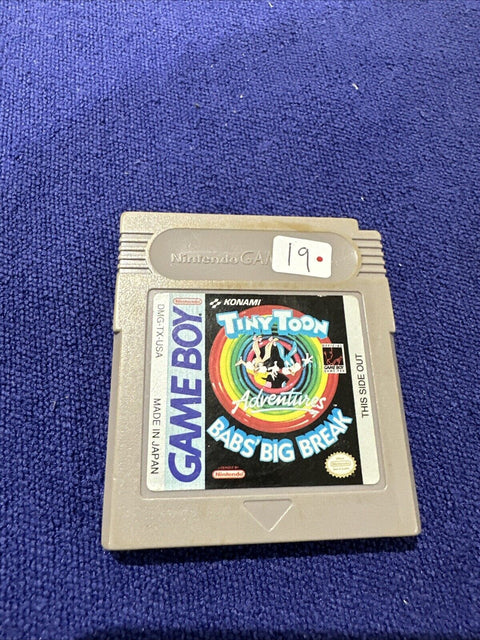 Tiny Toon Adventures: Babs' Big Break (Nintendo Game Boy, 1992) GB Tested!