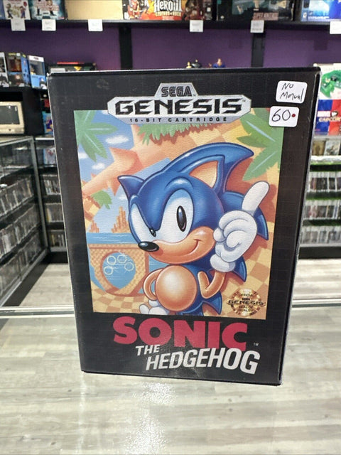 Sonic the Hedgehog (Sega Genesis, 1991) No Manual - Tested!