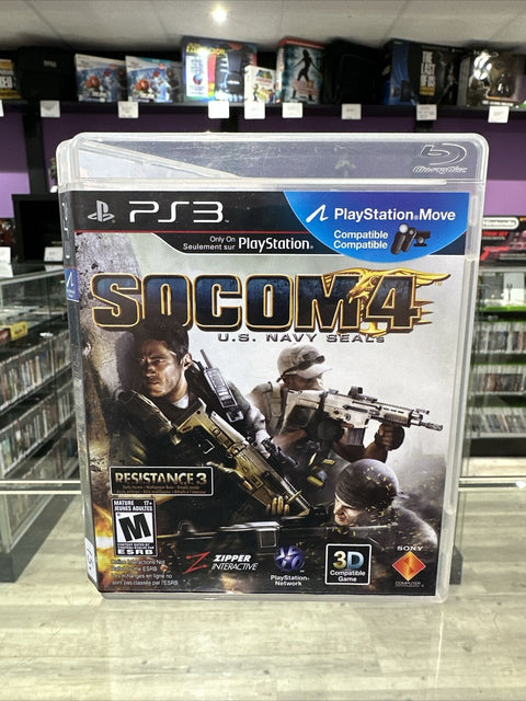 SOCOM 4: U.S. Navy SEALs (Sony PlayStation 3, 2011) PS3 CIB Complete Tested!