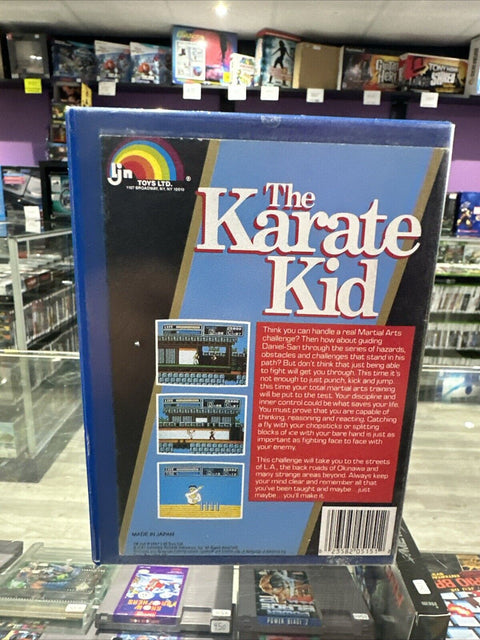 Karate Kid (Nintendo NES, 1987) In Cut Rental Box - Tested!