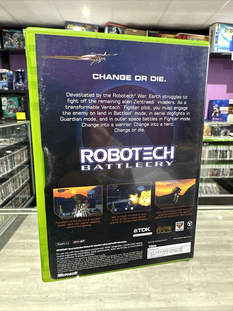 Robotech: Battlecry (Microsoft Original Xbox, 2002) No Manual Tested!