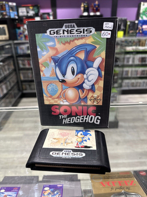 Sonic the Hedgehog (Sega Genesis, 1991) No Manual - Tested!