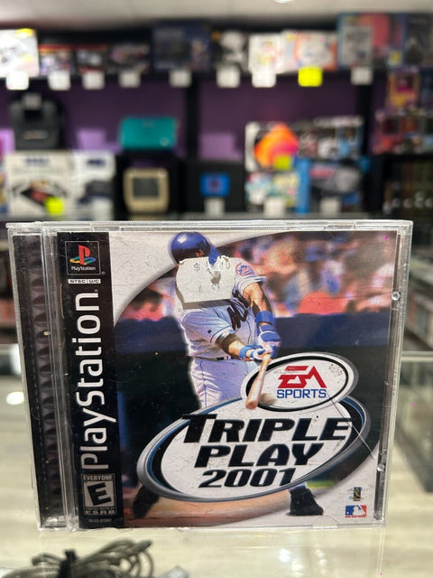 Triple Play 2001 (Sony PlayStation 1 2000) PS1 CIB Complete Tested!*Case Damage*