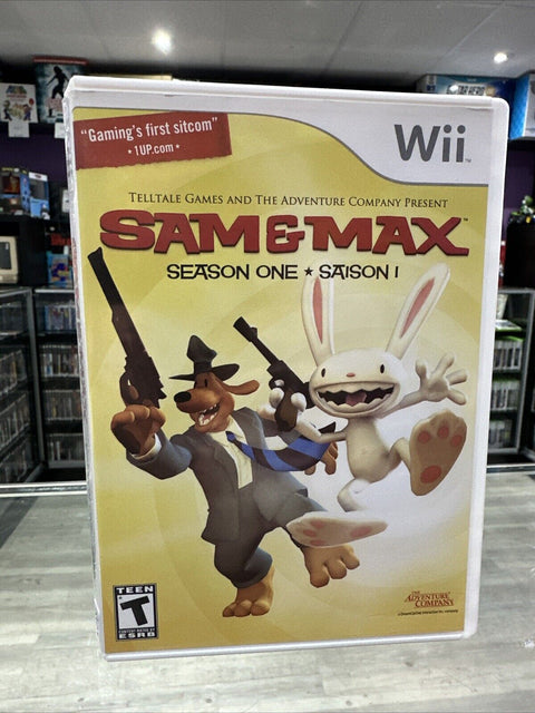 Sam & Max Season One (Nintendo Wii 2008) CIB Complete Tested!