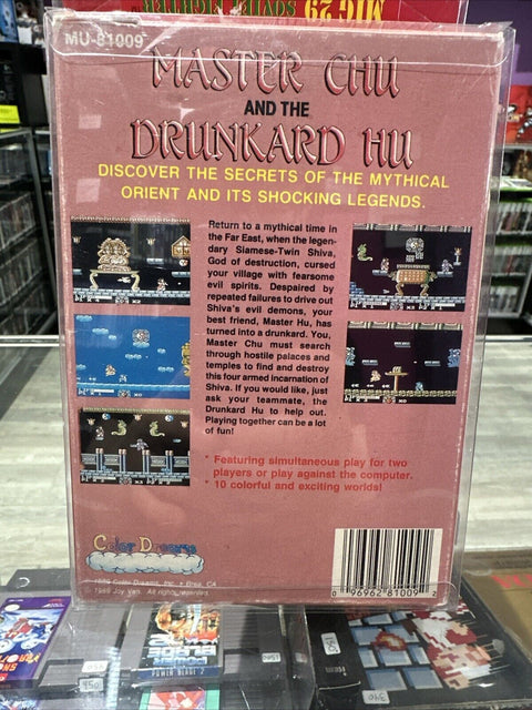 Master Chu and The Drunkard Hu (Nintendo NES, 1989) In Box - Tested!