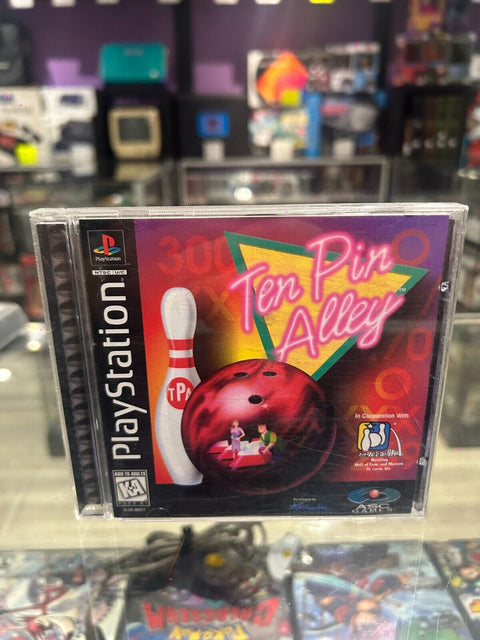 Ten Pin Alley (Sony PlayStation 1, 1996) PS1 CIB Complete Tested! *Case Damage*