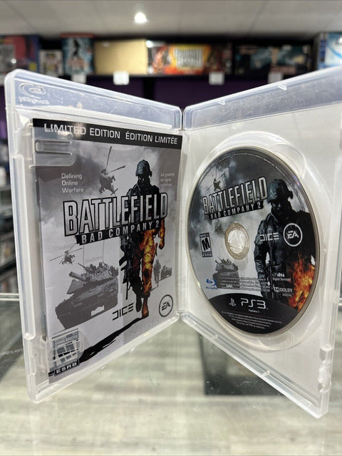 Battlefield: Bad Company 2 -- Limited Edition (PlayStation 3, 2010) PS3 Tested