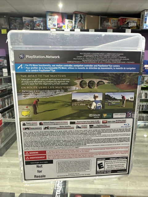 Tiger Woods PGA Tour 12: The Masters (Sony PlayStation 3, 2011) PS3 Complete