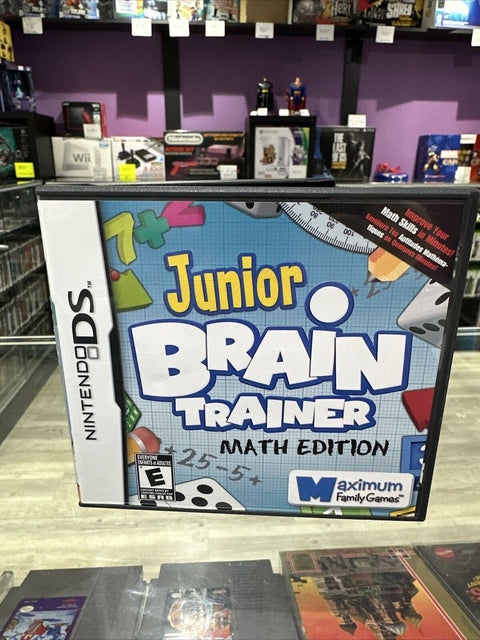 Junior Brain Trainer -- Math Edition (Nintendo DS, 2011) Complete Tested!