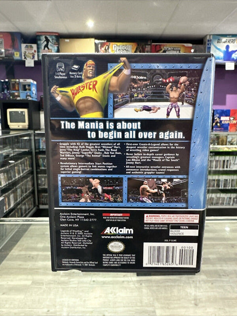 Legends of Wrestling (Nintendo GameCube, 2002) CIB Complete Tested!