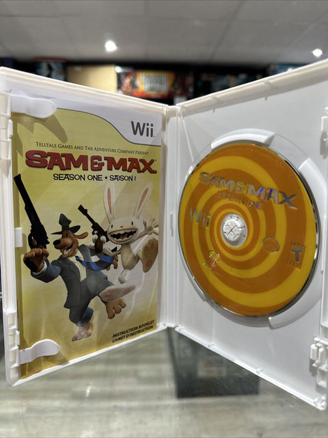 Sam & Max Season One (Nintendo Wii 2008) CIB Complete Tested!