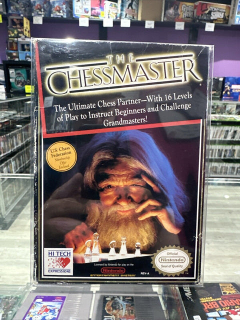 Chessmaster (Nintendo Entertainment System) NES CIB Complete In Box Tested!