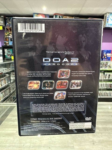 DOA2: Hardcore (Sony PlayStation 2, 2000) PS2 CIB Complete Tested!