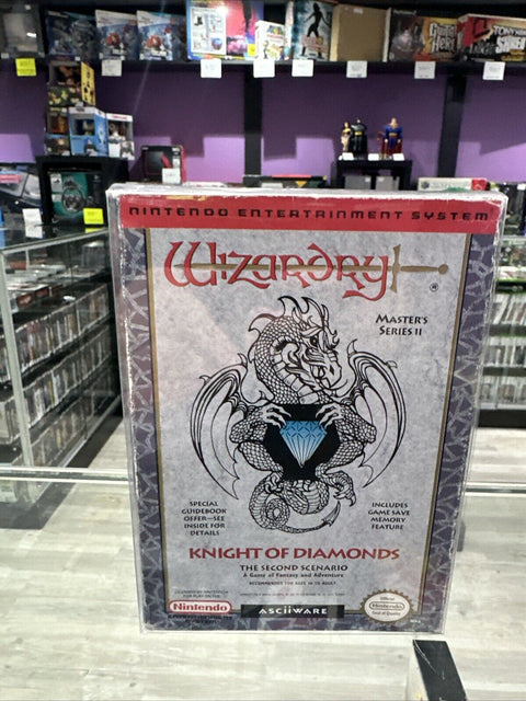 Wizardry: Knight of Diamonds (Nintendo NES) In Box Tested!