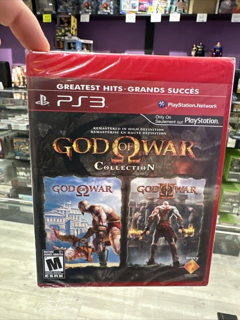 NEW! God of War Collection (Sony PlayStation 3, 2009) PS2 Factory Sealed!