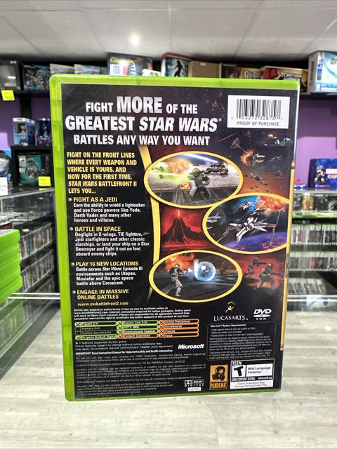 Star Wars: Battlefront II (Microsoft Original Xbox, 2005) No Manual Tested!