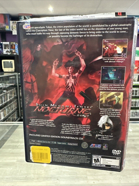 Shin Megami Tensei: Nocturne (Sony PlayStation 2, 2004) PS2 CIB Complete