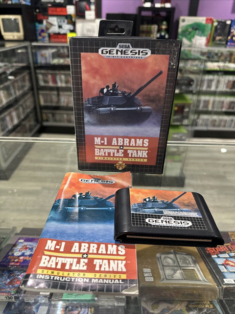 M-1 Abrams Battle Tank (Sega Genesis, 1991) CIB Complete Tested!