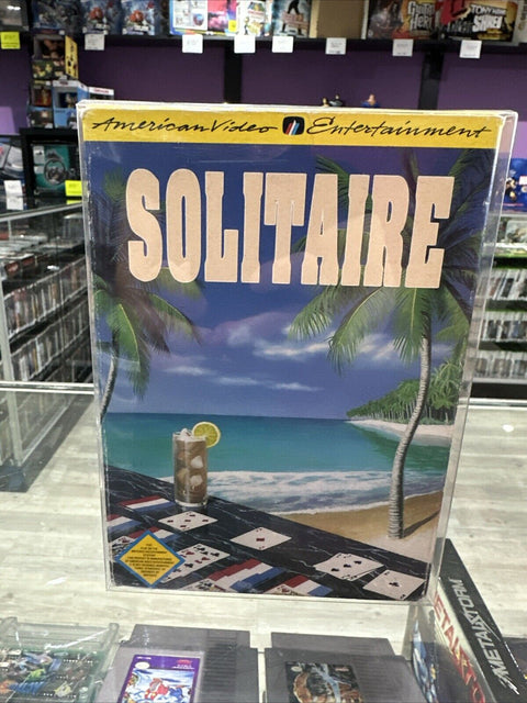 Solitaire (Nintendo Entertainment System, 1992) NES CIB Complete Tested!