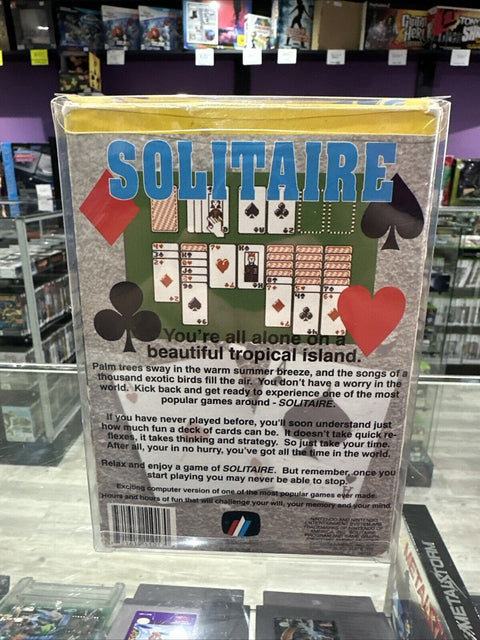 Solitaire (Nintendo Entertainment System, 1992) NES CIB Complete Tested!