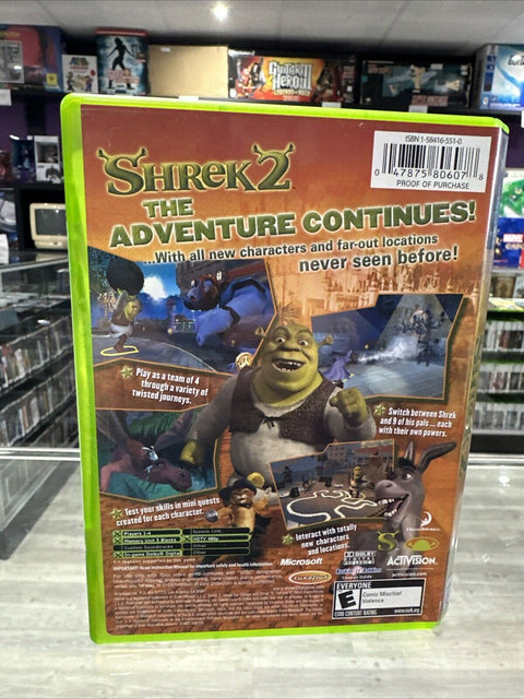 Shrek 2 (Microsoft Original Xbox) CIB Complete Tested!