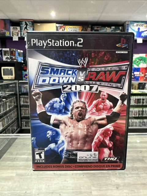 WWE SmackDown vs. Raw 2007 (Sony PlayStation 2, 2006) PS2 Tested!