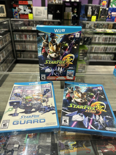 NEW! Star Fox Zero + Guard (Nintendo Wii U, 2016) Both Factory Sealed