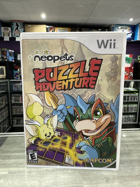 Neopets Puzzle Adventure (Nintendo Wii, 2008) CIB Complete Tested!