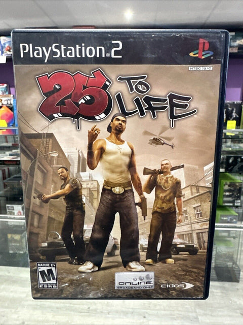 25 to Life (Sony PlayStation 2, 2006) PS2 Tested!