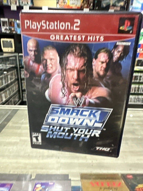 WWE SmackDown Shut Your Mouth (Sony PlayStation 2, 2002) PS2 Complete Tested!