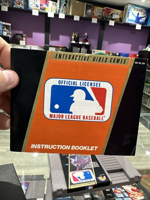 Major League Baseball (Nintendo Entertainment System,) NES CIB Complete Tested!