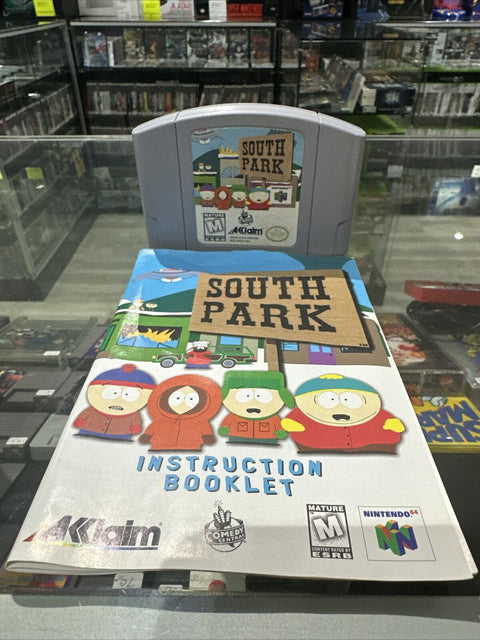 South Park (Nintendo 64, 1998) N64 CIB Complete Tested *Sun Faded Box*