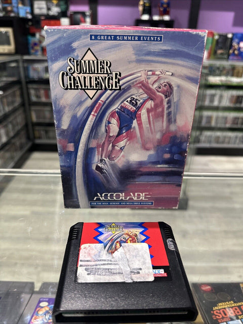 Summer Challenge (Sega Genesis, 1993) No Manual - Tested!