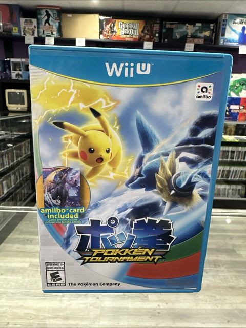 Pokkén Tournament (Nintendo Wii U) W/ Sealed Amiibo Card Shadow Mewtwo Complete