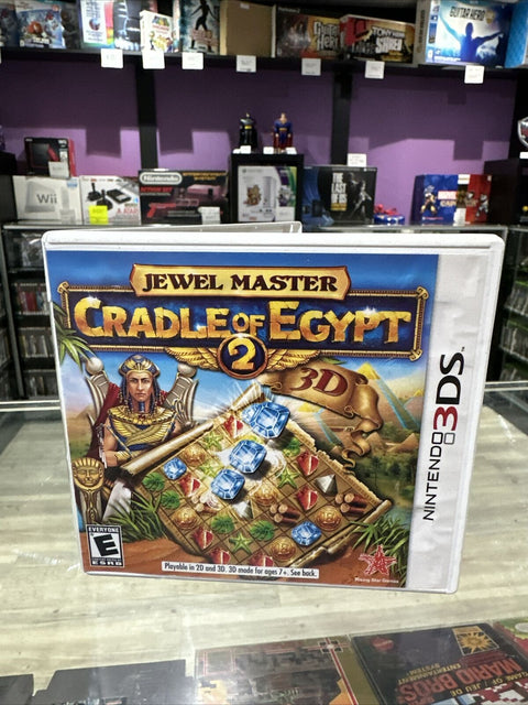 Jewel Master: Cradle of Egypt 2 3D (Nintendo DS, 2012) CIB Complete Tested!