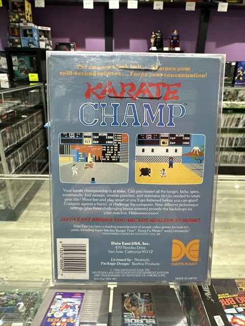 Karate Champ (Nintendo NES) CIB Complete Tested - 5-Screw