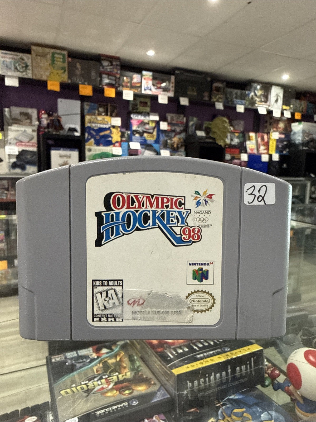 Olympic Hockey 98 - Nintendo 64 N64 Authentic - Tested