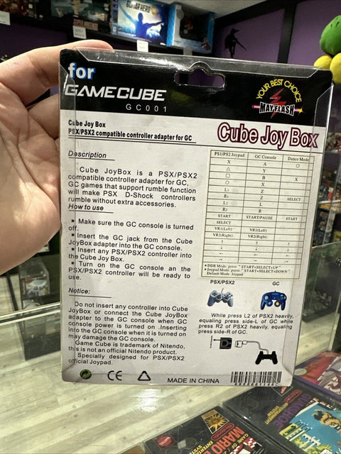 Mayflash Cube Joy Box Sony PlayStation To GameCube Adapter