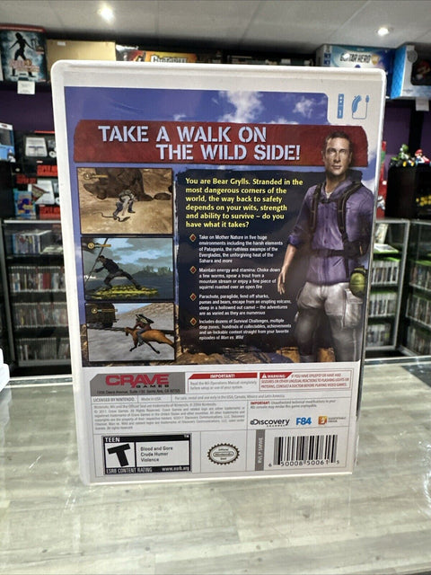 Man vs. Wild With Bear Grylls (Nintendo Wii, 2011) CIB Complete Tested!