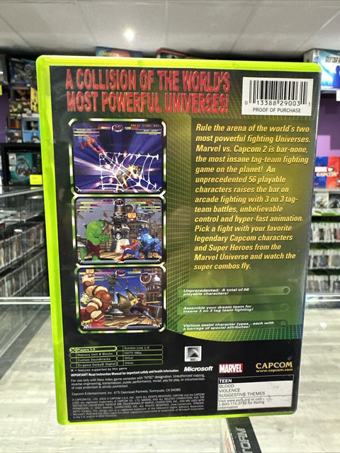 Marvel vs. Capcom 2 (Microsoft Original Xbox, 2003) CIB Complete Tested!